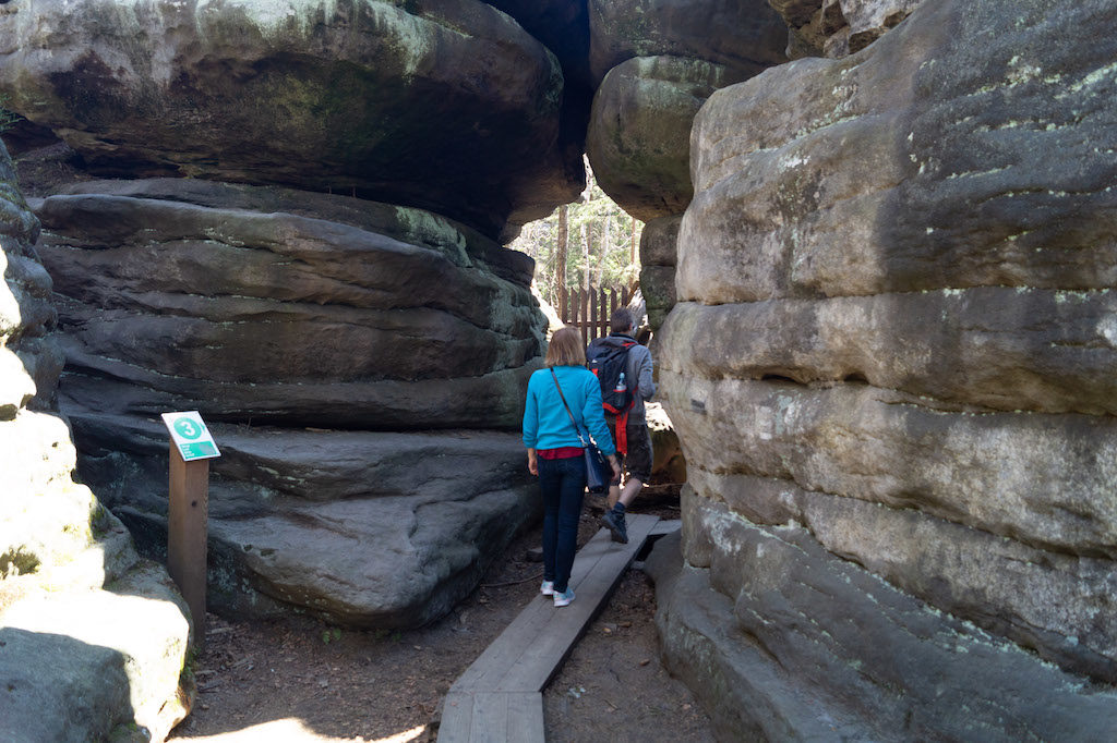 Skalny labirynt Błędnych Skał znajdujących się na terenie Parku Narodowego Gór Stołowych